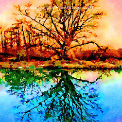 Hot Cold  at Sunset - Paintings