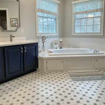 Beautiful Patterned Tile Bathroom