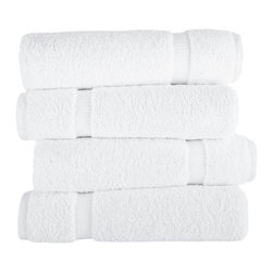 ROYAL TURKISH TOWEL - Villa Collection 4 Pc Bath Towel Set - 27x54 inches - Bath Towels