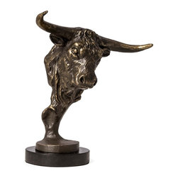 Bull Head Sculpture - Sculptures