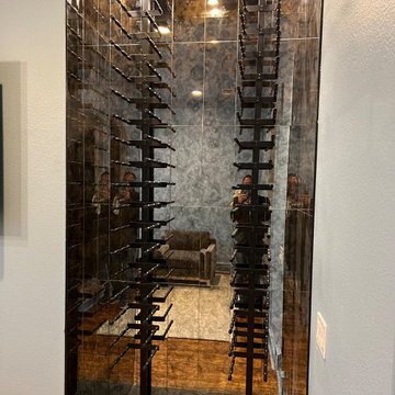 Mirror Tile Wine Wall