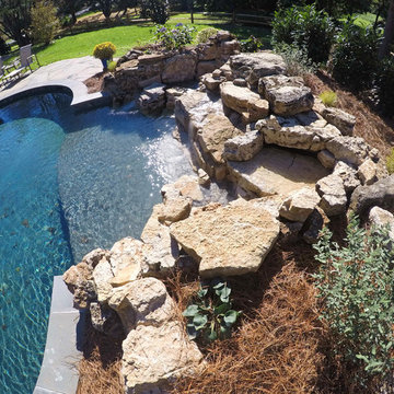 Natural Stone Outdoor Living Area