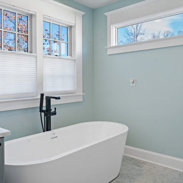 Two Story Alexandria Kitchen Provides Space and Coziness