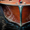 Boat Bow, Classic Wooden Cruiser Canvas Art, Color Photography, Color, 16"x20"