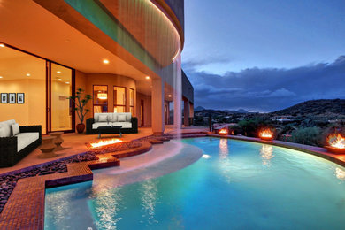 Example of a minimalist pool design in Phoenix