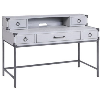 ACME Orchest 3-Drawer WoodenDesk Table in Gray