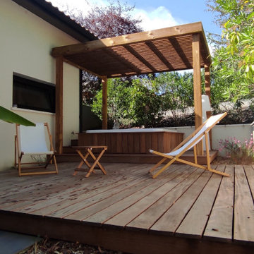 Terrasse pergola et spa