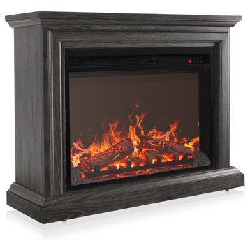 Electric Fireplace Insert With Remote, 1400W