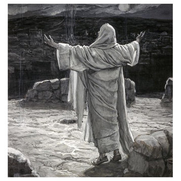 "Christ Going to the Mount of Olives at Night" Print by James Tissot, 23"x24"