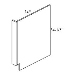 DWR (Dishwasher End Panel) White Shaker - Kitchen Cabinetry