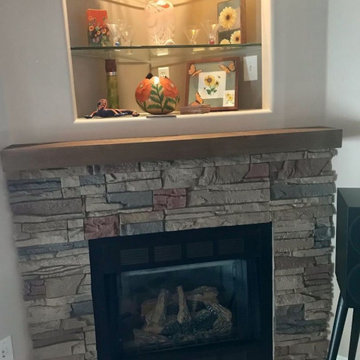 Keystone Stacked Stone Easy DIY Fireplace Surround