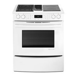 Jenn-Air 30" Slide-in Modular Electric Downdraft Range, White/White | JES9860CAW - Gas Ranges And Electric Ranges