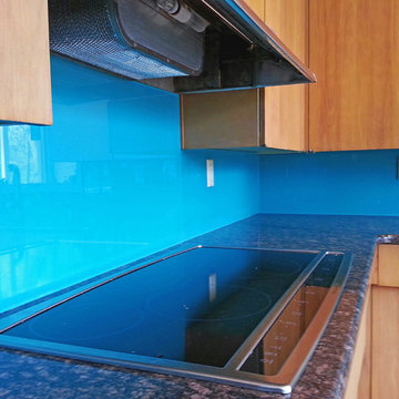 Blue Backsplash