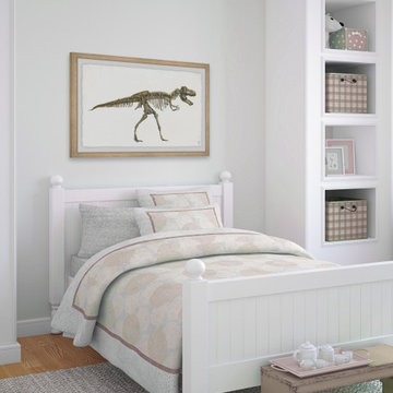 "Tyrannosaurus Skeleton" Framed Painting Print
