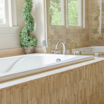 Elegant Natural Stone Bathroom Remodel
