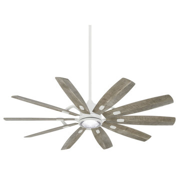 Minka Aire Barn 65" LED Ceiling Fan, Flat White