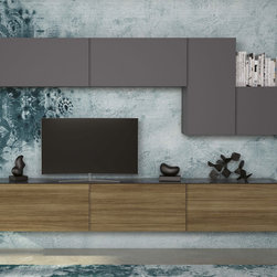 Modern Wall Unit Velvet 114 by Artigian Mobili Italy - $3,745.00 - Entertainment Centers And Tv Stands