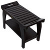 Tranquility Eastern Style Shower Bench With LiftAid Arms, 30"x18"