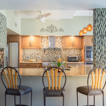 Transitional Textured Kitchen