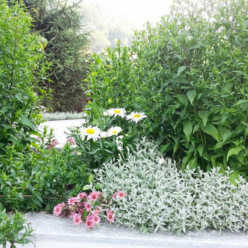 Giardino pensile in un borgo di montagna in Piemonte