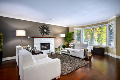Inspiration for a contemporary living room remodel in Vancouver