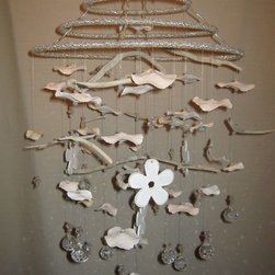 Recycled Sea Glass lighting - Chandeliers