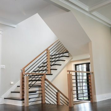 Project #69 | Contemporary Staircase with Horizontal Metal Rods