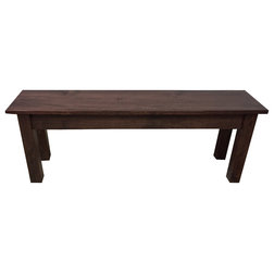 Rustic Upholstered Benches by Ezekiel & Stearns