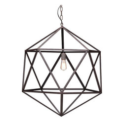 Zuo Amethyst Ceiling Lamp Rust - SKU: 98241 - Pendant Lighting