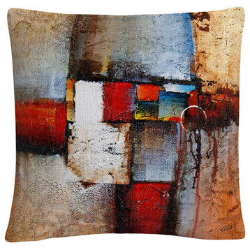 Rio 'Cube Abstract VI' Decorative Throw Pillow