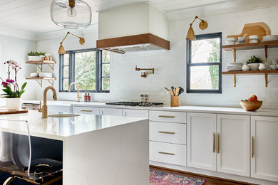 Example of an urban kitchen design in Other