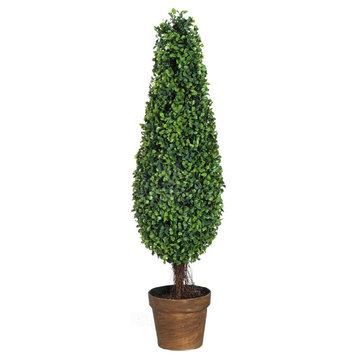 A&B Home 3ft Artificial Boxwood Topiary Tree Plant