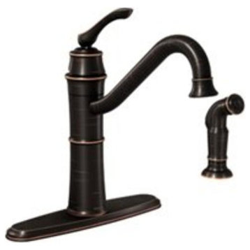 Moen 87999BRB Wetherly Single-Handle Kitchen Faucet, Bronze