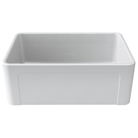 LaToscana Reversible Fireclay Sink in White, 27"