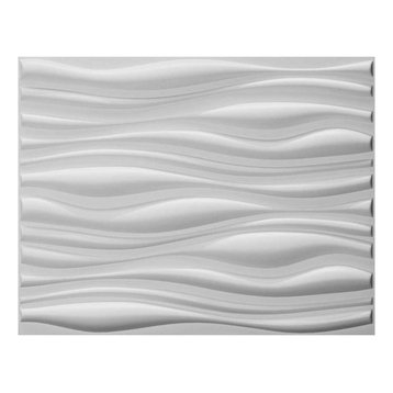 31.5"x24.6" Decorative Wave PVC 3D Wall Panels Textured 3D Wall Covering