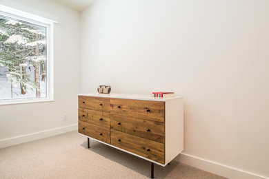 Bedroom - carpeted bedroom idea in Vancouver