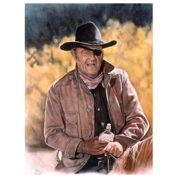 Mike Bennett John Wayne - True Grit Art Print, 9"x12"