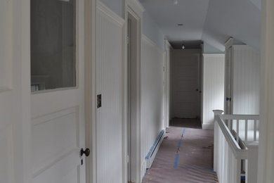 Beach style hallway photo in Boston