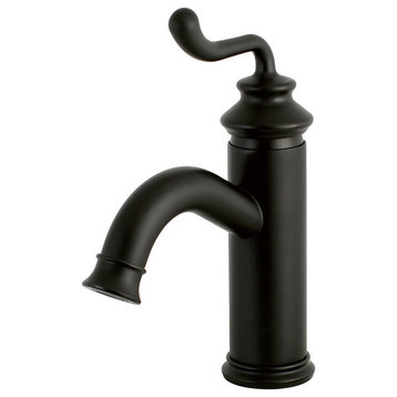 Fauceture Single-Handle Monoblock Bathroom Faucet, Matte Black