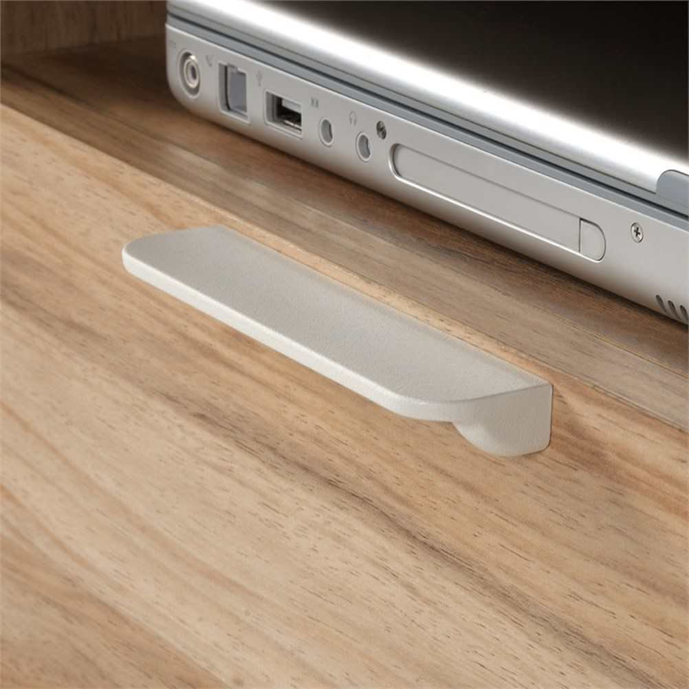 Sauder Portage Park Engineered Wood/Metal Executive Desk in Kiln Acacia ...