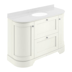 1200 mm 2-Drawer, 2-Door Basin Cabinet, Pointing White