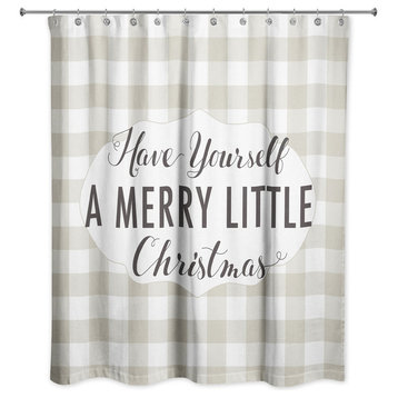 Have Yourself A Merry Little Christmas Shower Curtain, 71"x74"