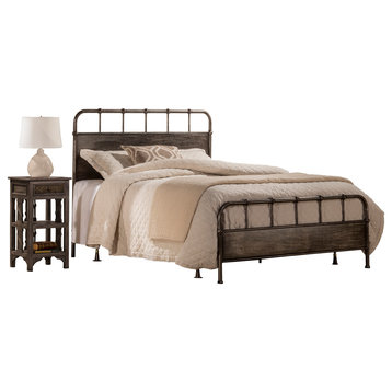 Grayson Bed, Rails Included, King