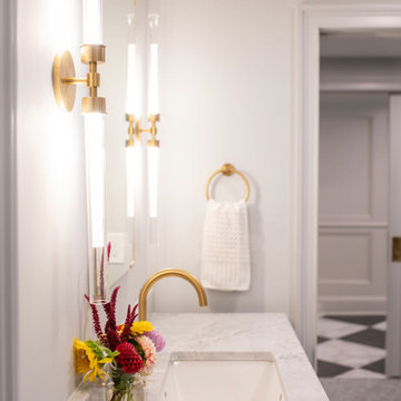 Art Deco-Inspired Basement, Pool, and Cabana
