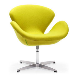 Modern Curved Swivel Chair-Lime - Products