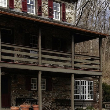 Copper Gutter System w/ underground drainage field - West Chester, PA