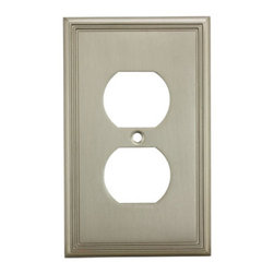 Cosmas - Cosmas Decorative Wall Plates/Outlet Cover, Satin Nickel, 65000 Series - Switch Plates And Outlet Covers