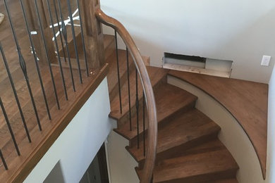 Example of a cottage staircase design in Vancouver