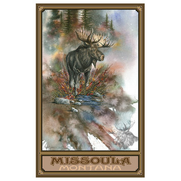 Dave Bartholet Missoula Montana Autumn Splendor Art Print, 24"x36"