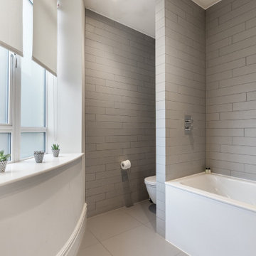 Beautiful window in a London bathroom